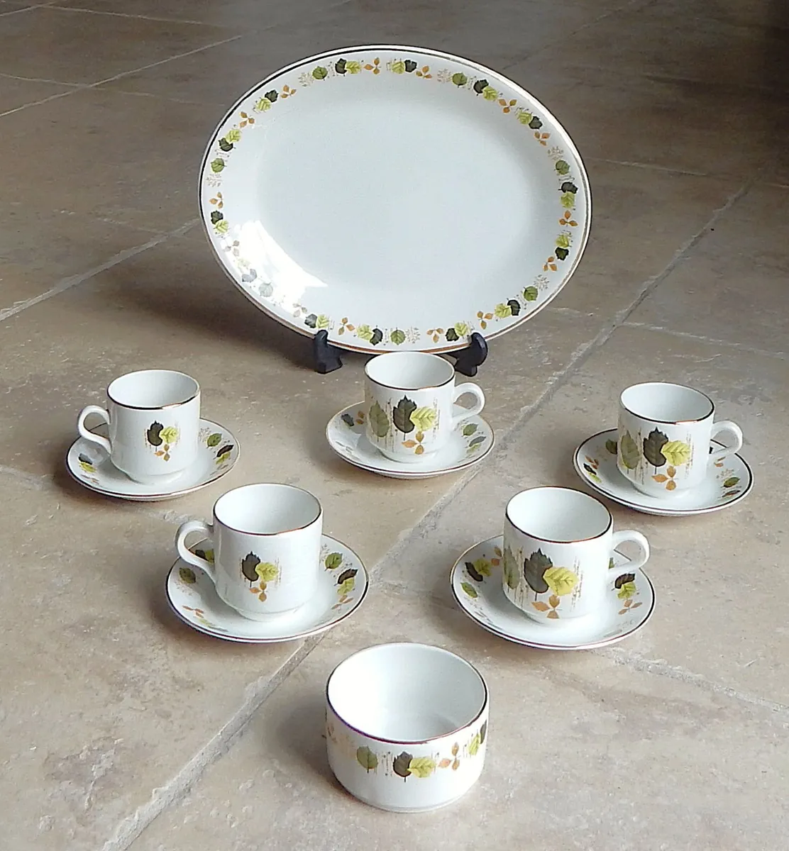 12 Piece Vintage Arklow Pottery Coffee Set - Image 1