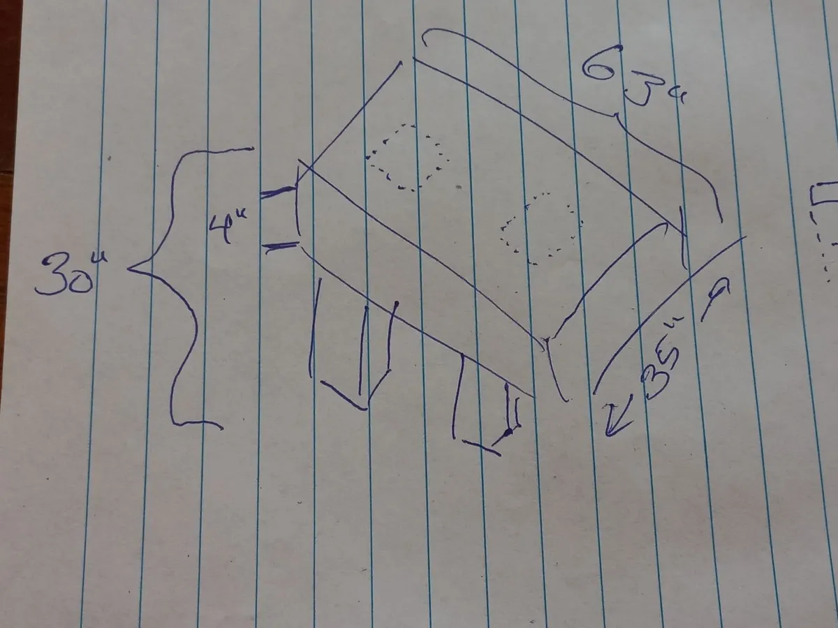 Large solid wood dining table - Image 3