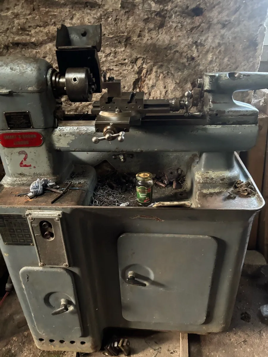 SMART & BROWN 3 phase lathe - Image 1