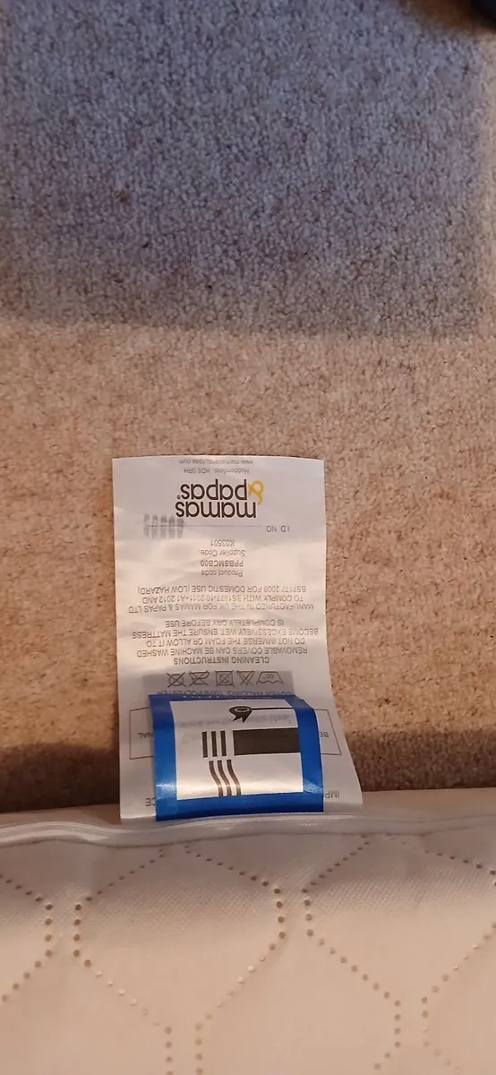 Mamma and Pappa cot Mattress - Image 3