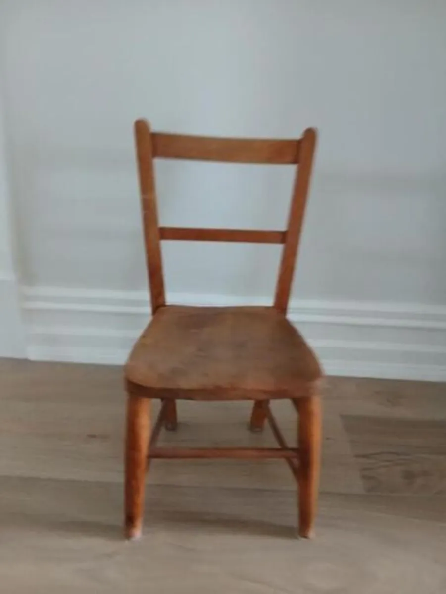 Childs wooden school chair - Image 1