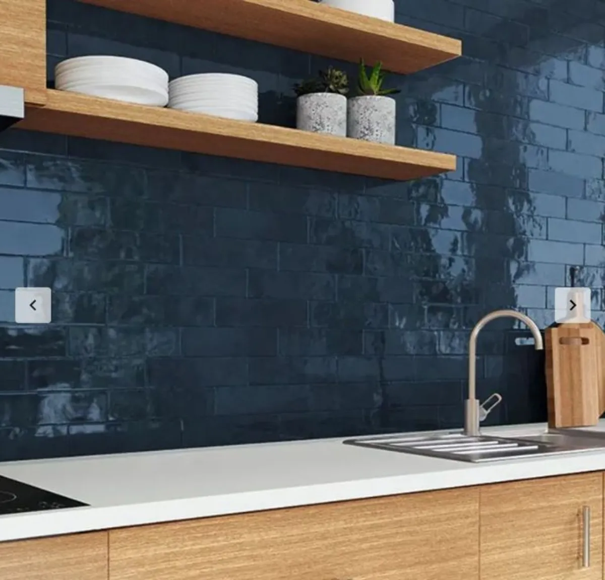 Gemstone Sapphire 7.5 x 30cm White Body Tile - Image 4