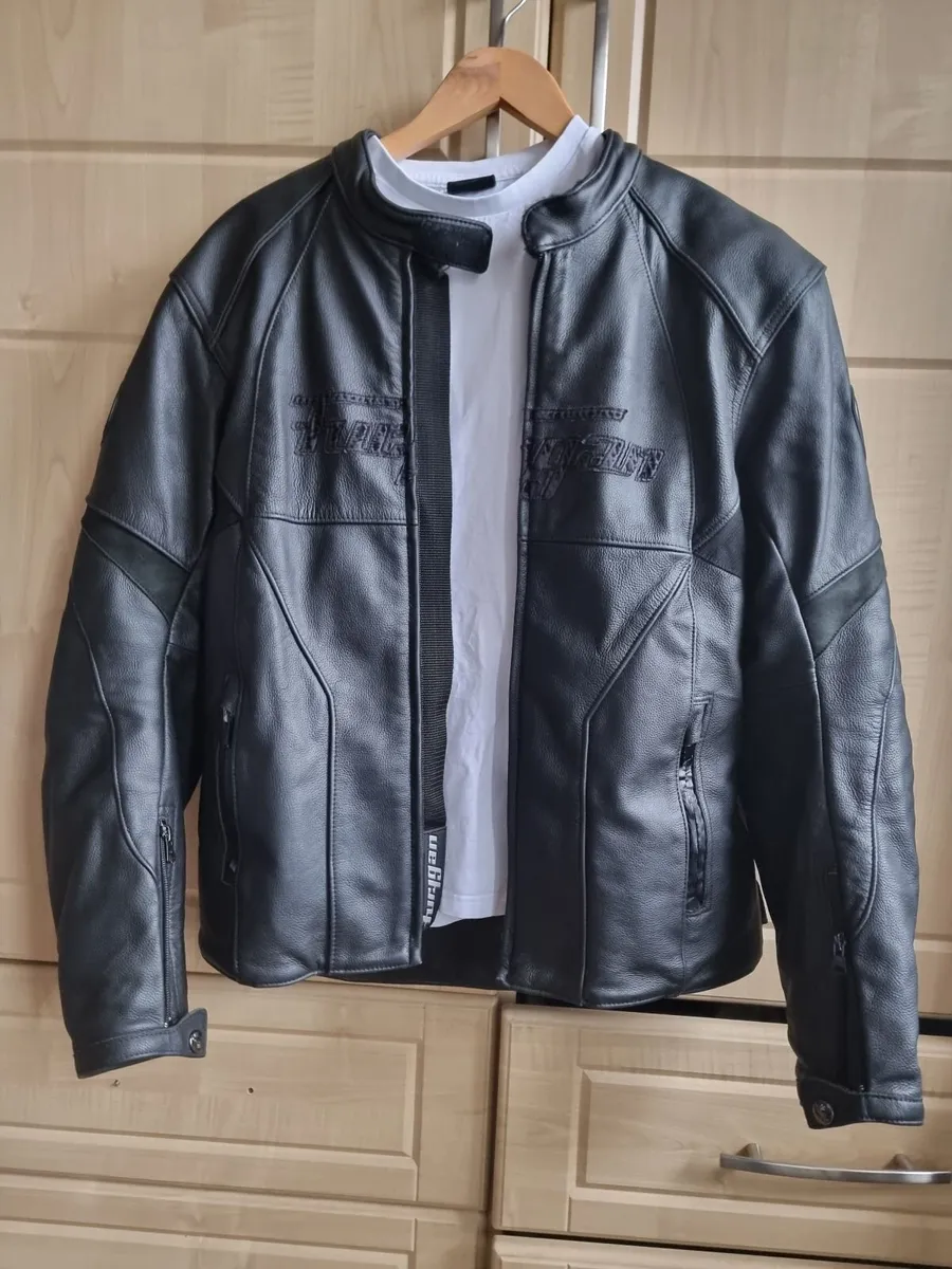 Motorcycle Leather Jacket    Furygan Large - Image 1