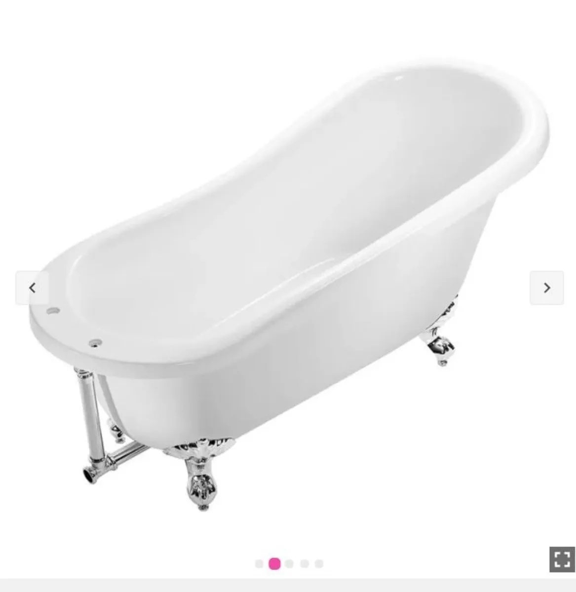 Balmoral 1700mm Single Ended Slipper Bath - Image 3