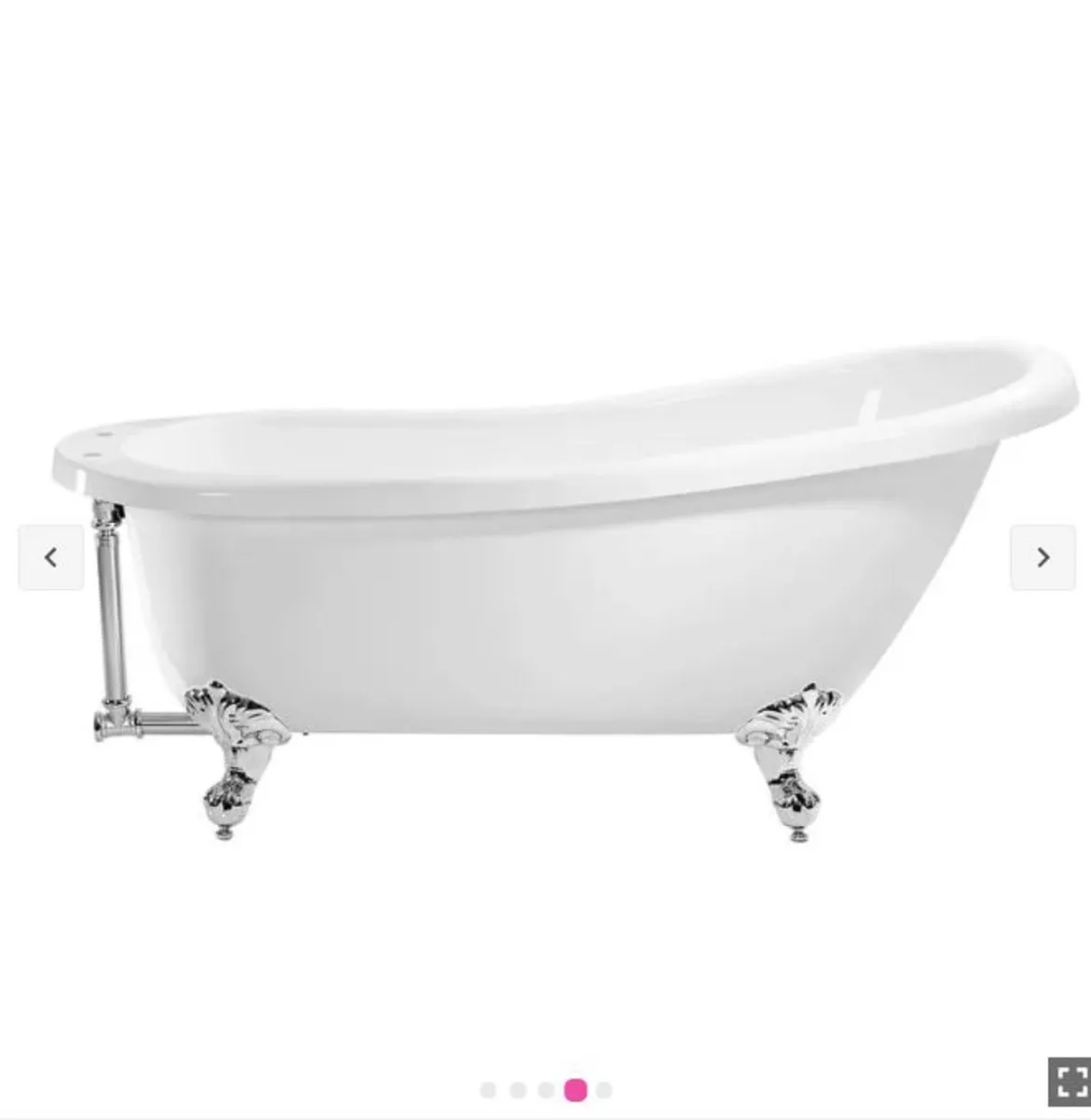 Balmoral 1700mm Single Ended Slipper Bath - Image 4