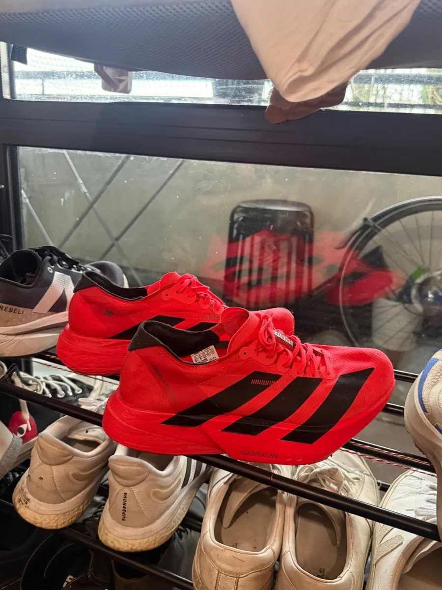 Adidas Adios Pro 4 (size 8/42) Lucid Red - Image 1