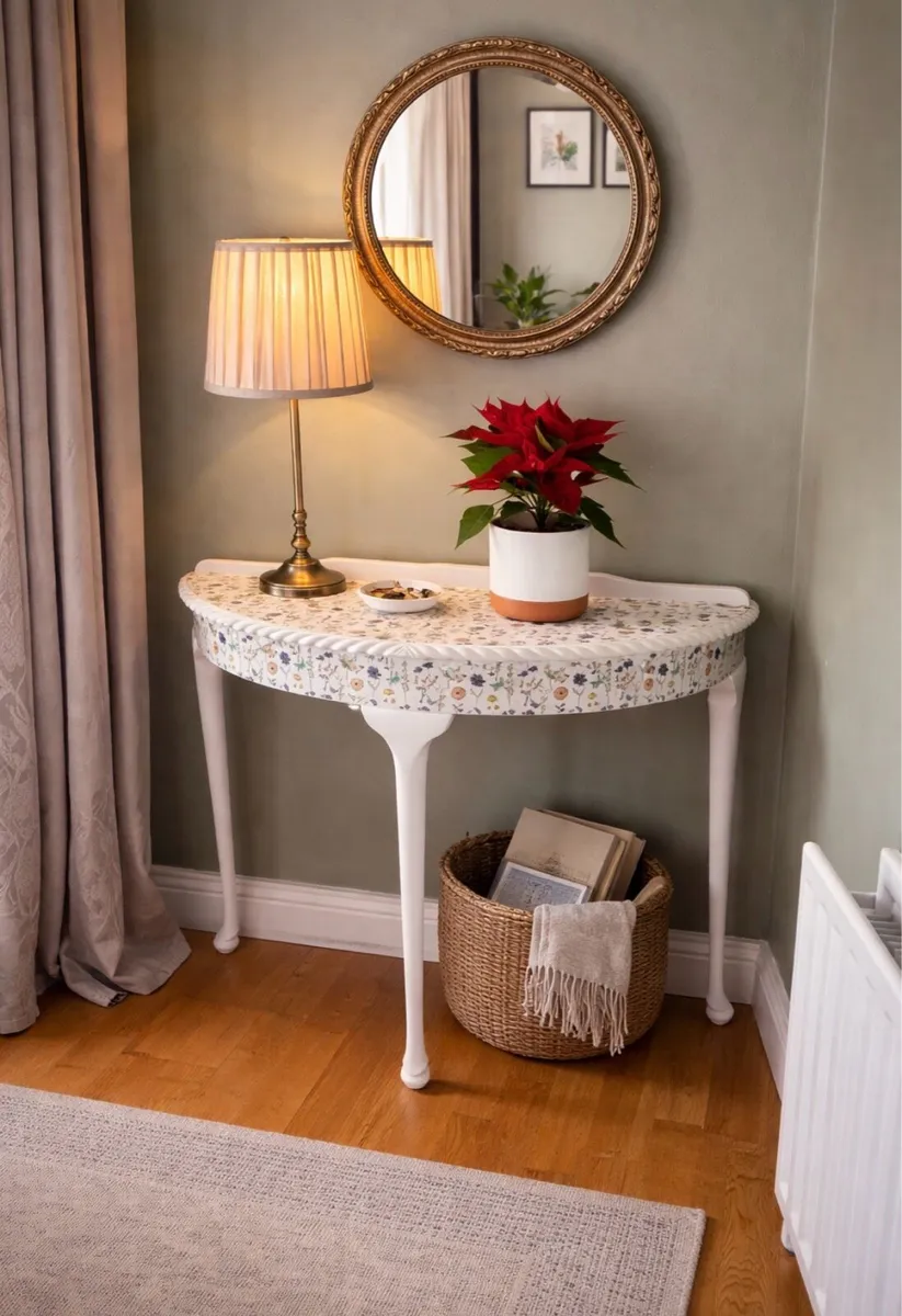 Unique floral decorative table - Image 1