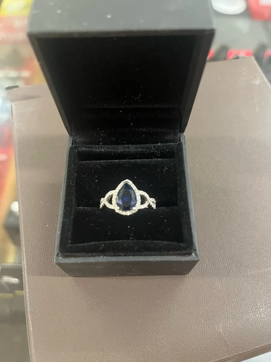 925 silver CZ ring - Image 1