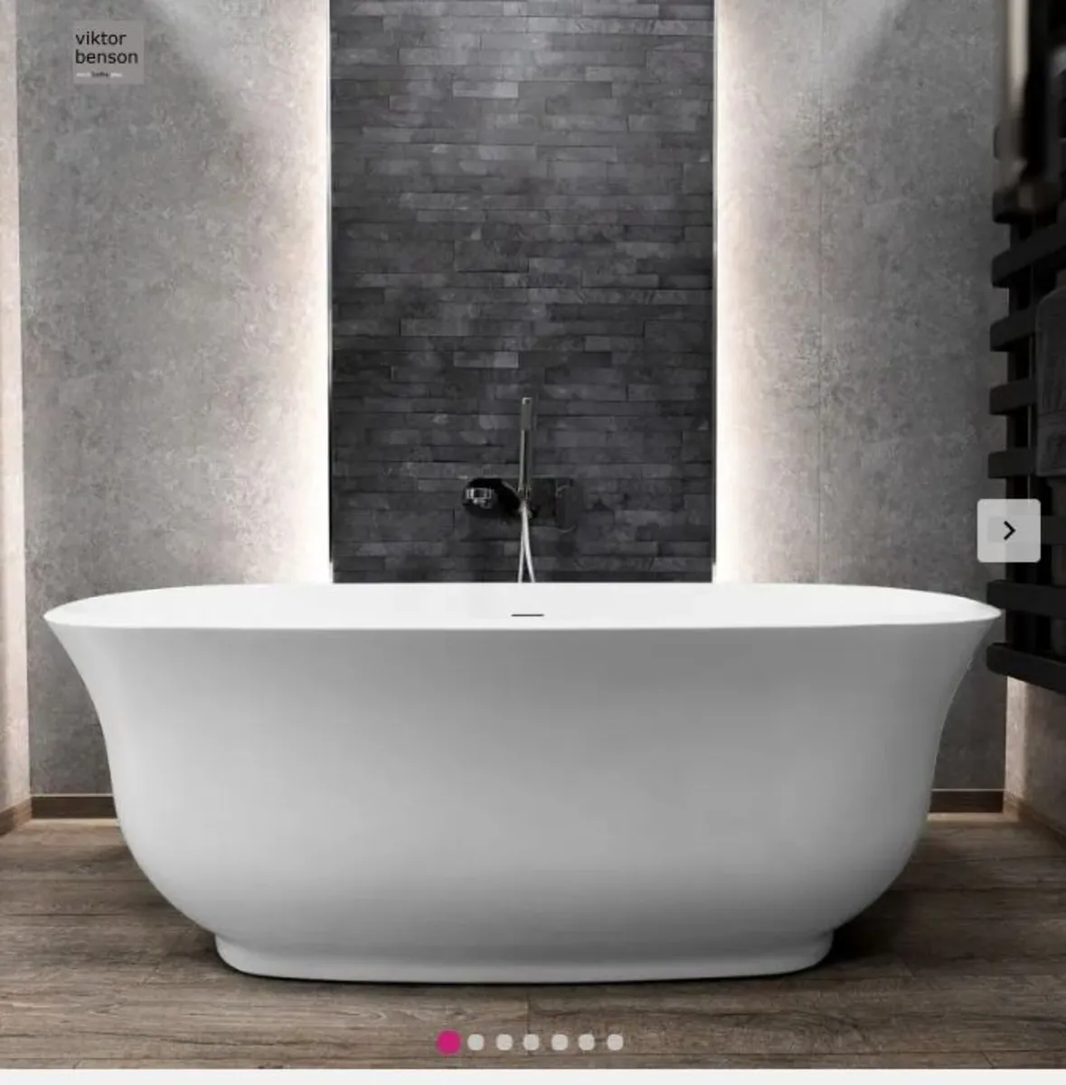 Viktor Benson Valetta 1700 x 780mm Freestanding - Image 2