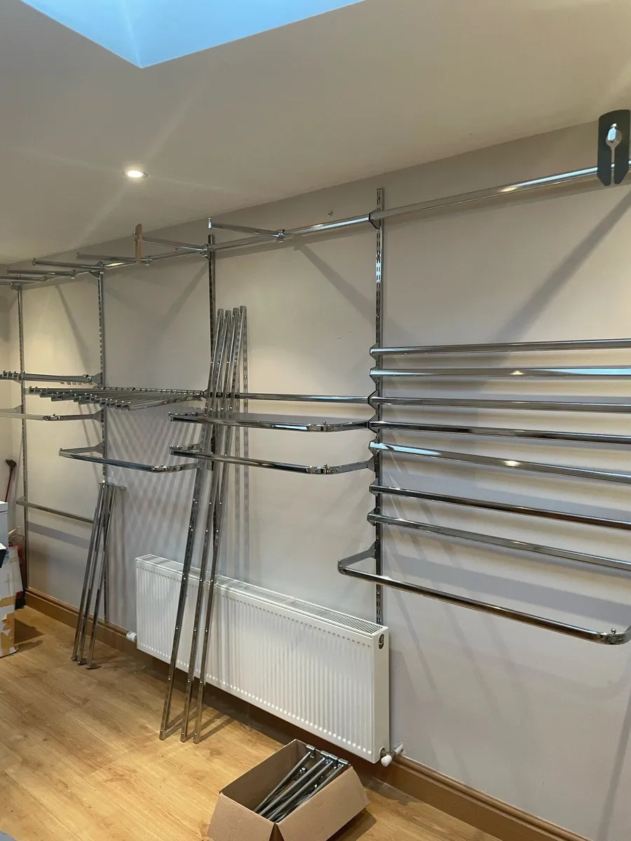 Retail clothing rails for walls, shop fittings - Image 4