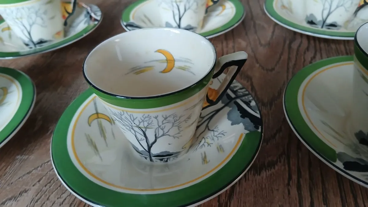 Rare Vintage 1930s Art Deko coffee set - Image 2