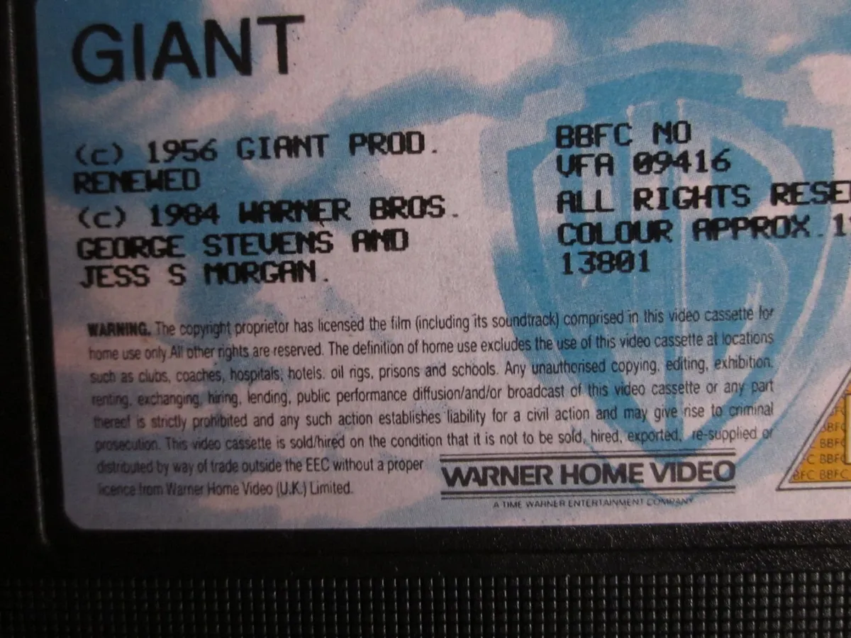 VHS Giant James Dean - Image 4