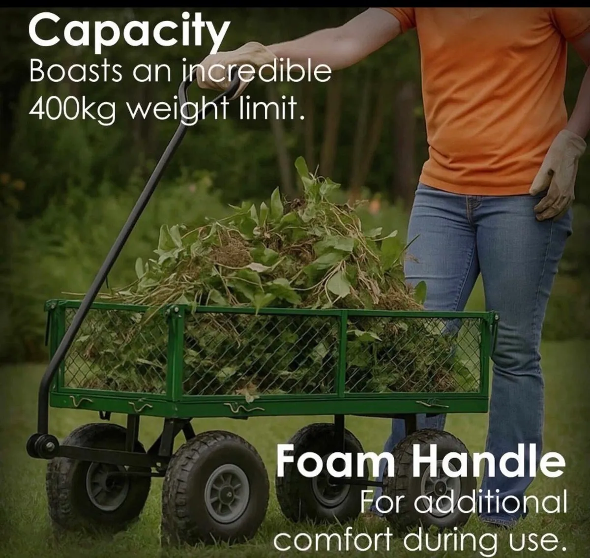 NEW Garden Cart Trolley Heavy Duty - Image 4