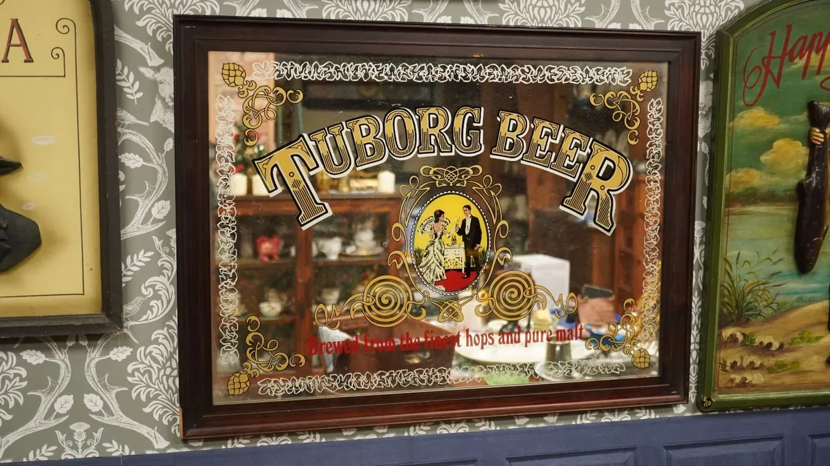 Tuborg Beer Bar Mirror Sign - Image 1