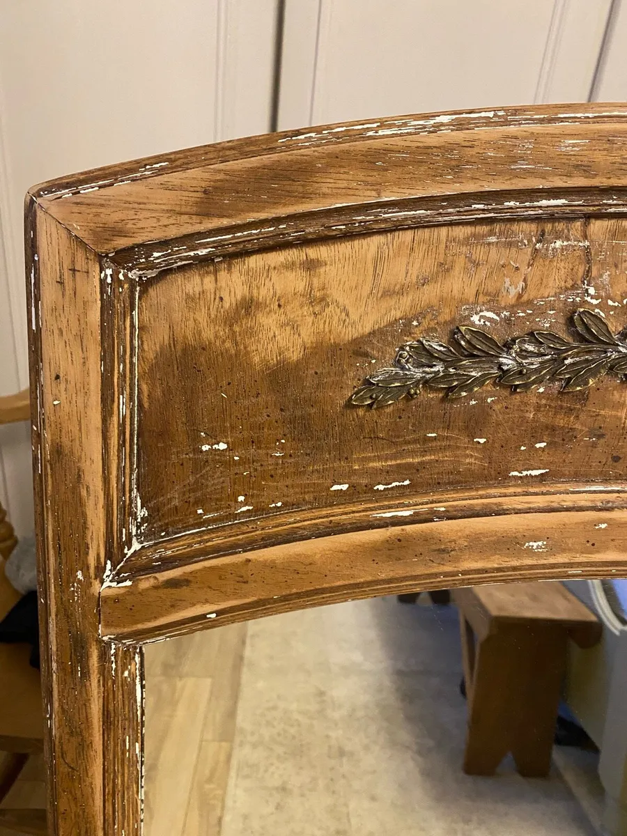 Large Antique Wooden Mirror - Image 2