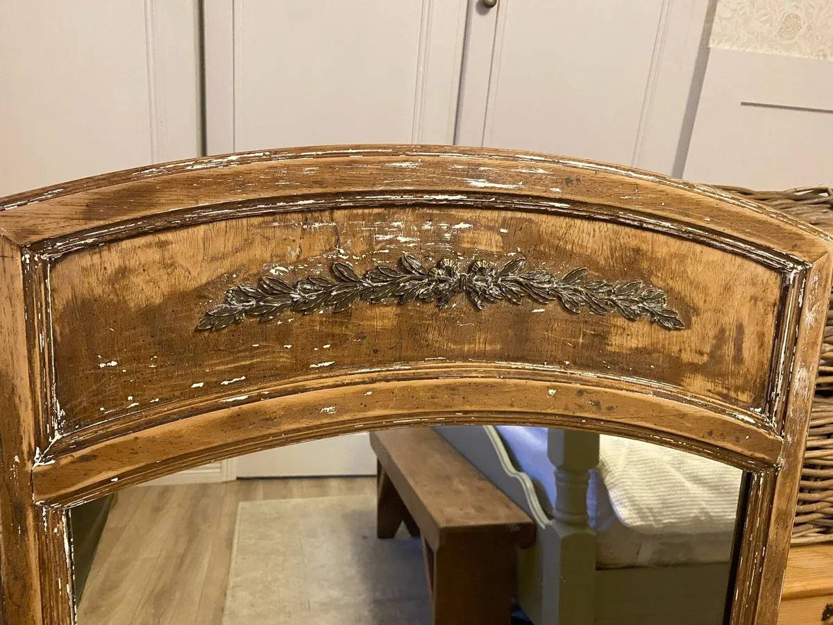 Large Antique Wooden Mirror - Image 3