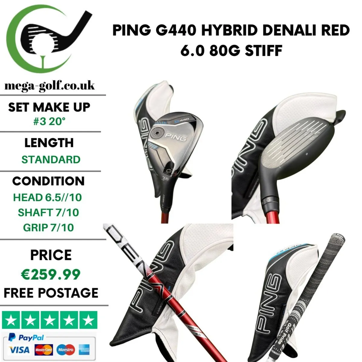 Ping G440 Hybrid / #3 20° / Stiff - Image 3