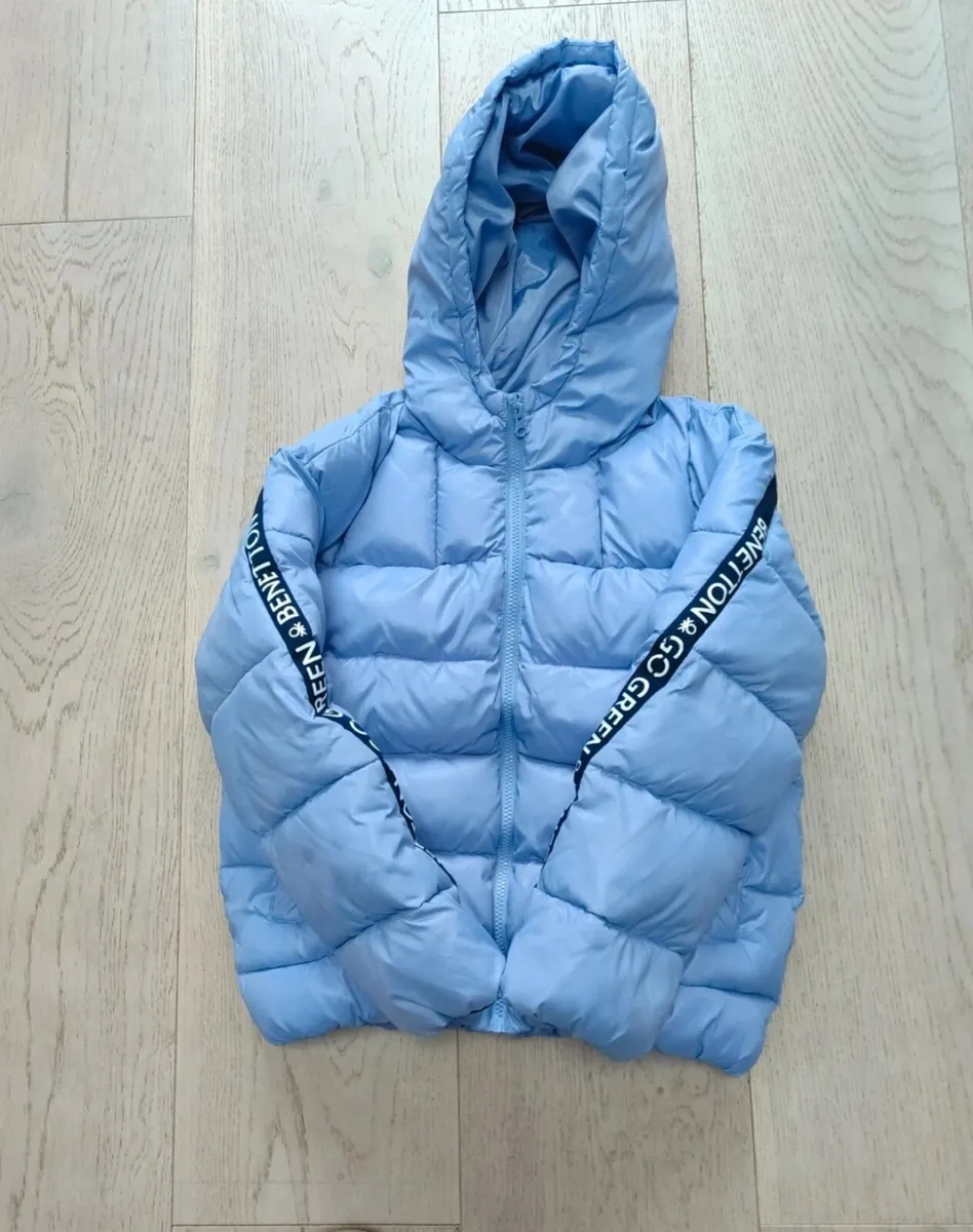 Girls Benetton puffer jacket - Image 1