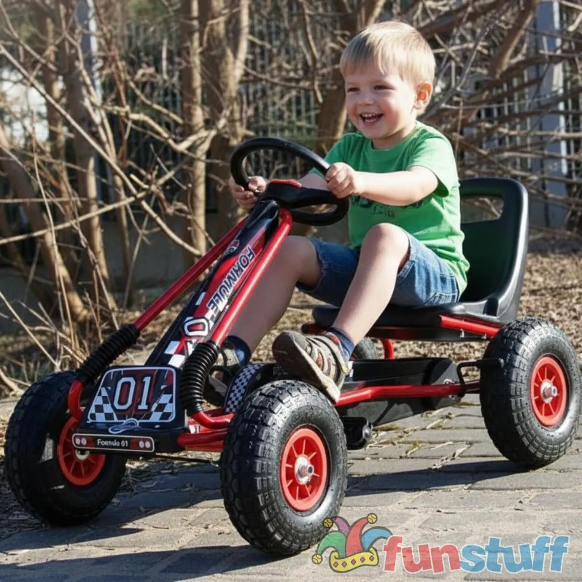 Zoom Rubber Wheel Go Kart - Image 1