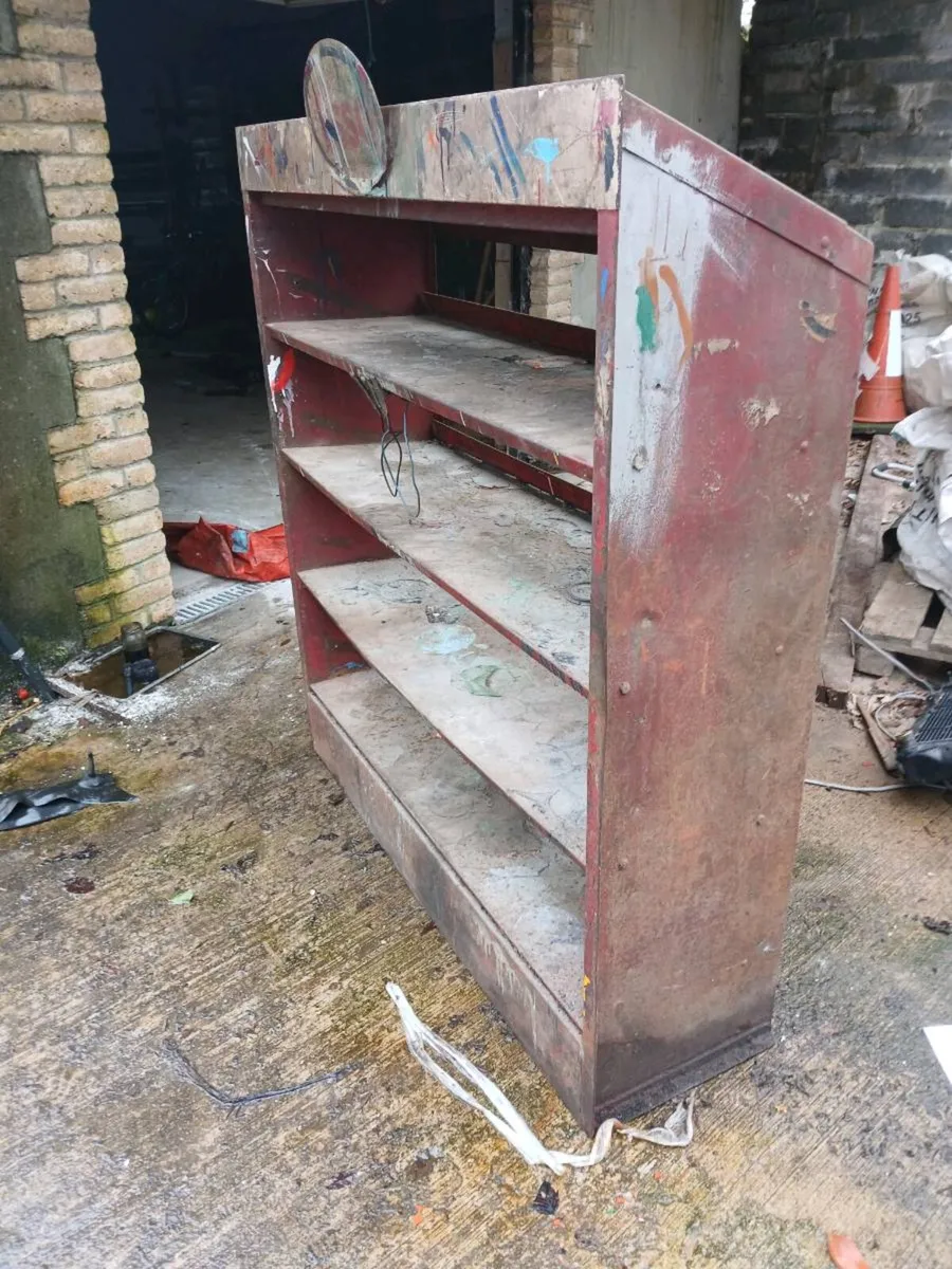 Esso oil display shelf cabinet petrol - Image 2