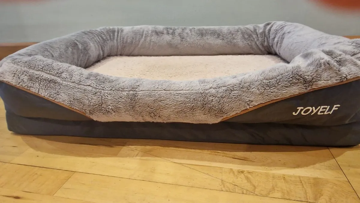 Large Orthopaedic Memory Foam Dog Bed – Like New - Image 1