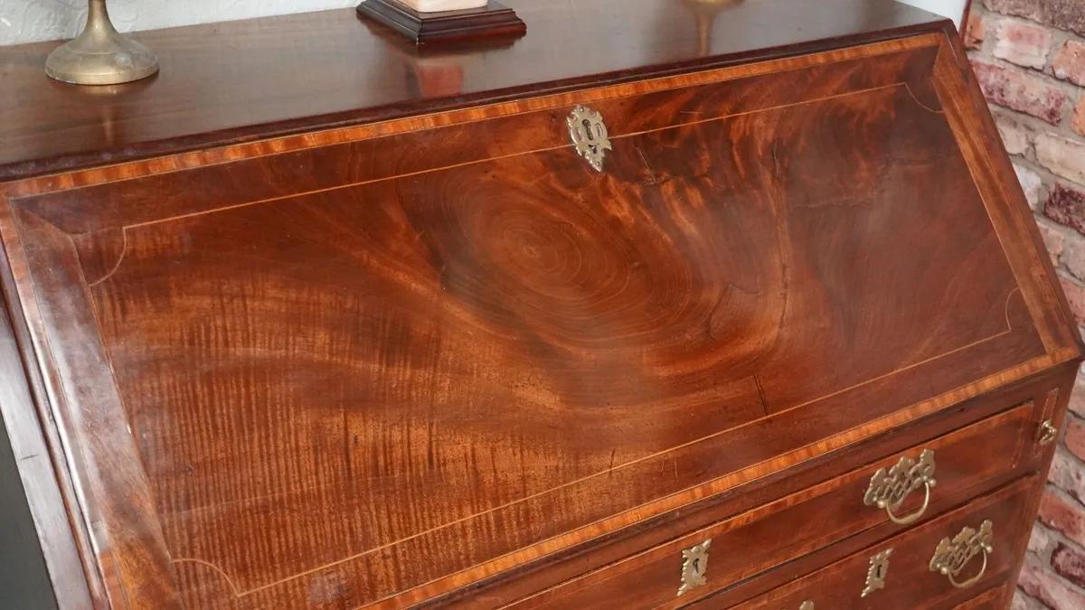 Irish Georgian Slant-Front Bureau - Image 4