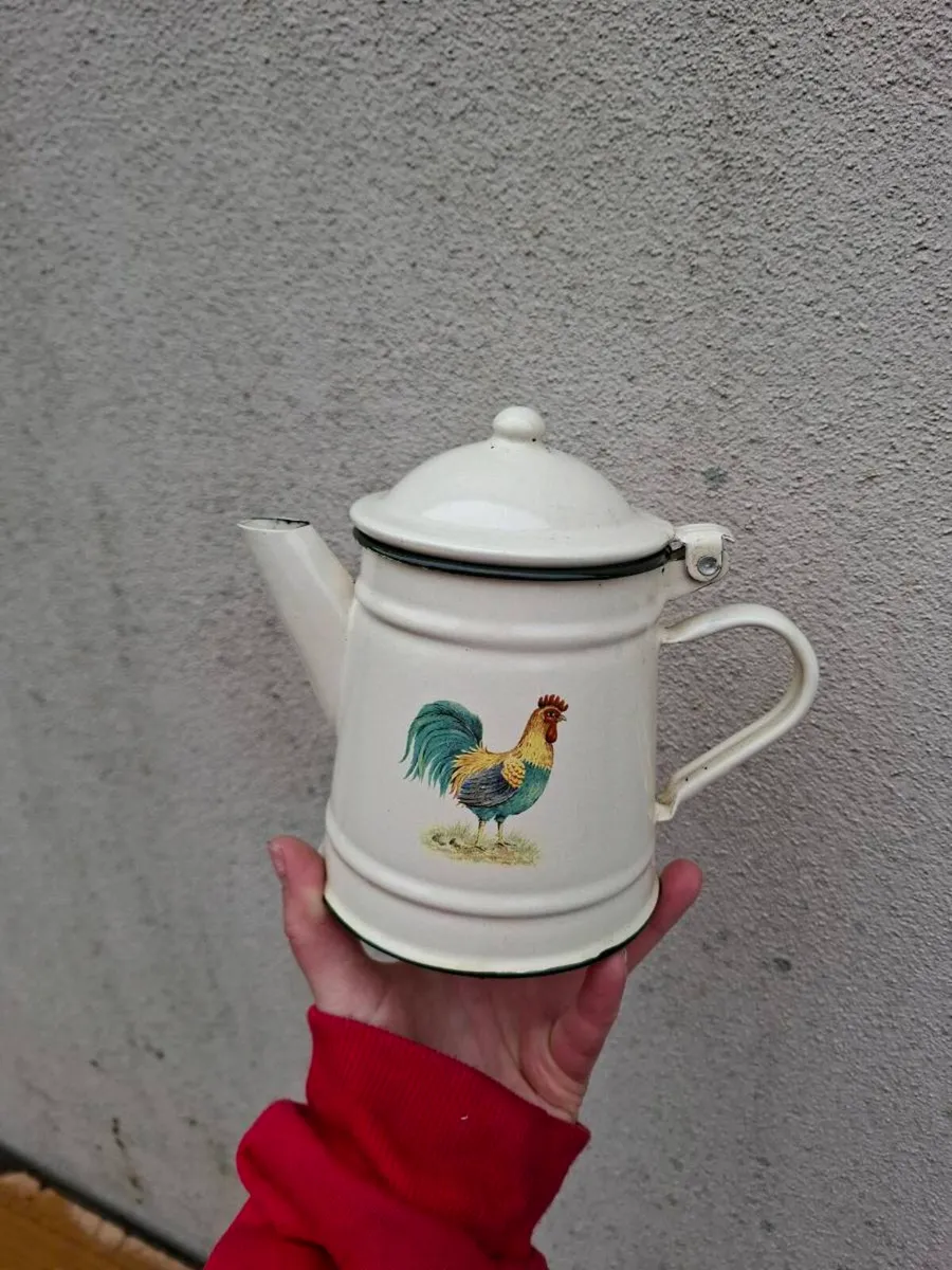 Enamel one mug tea pot