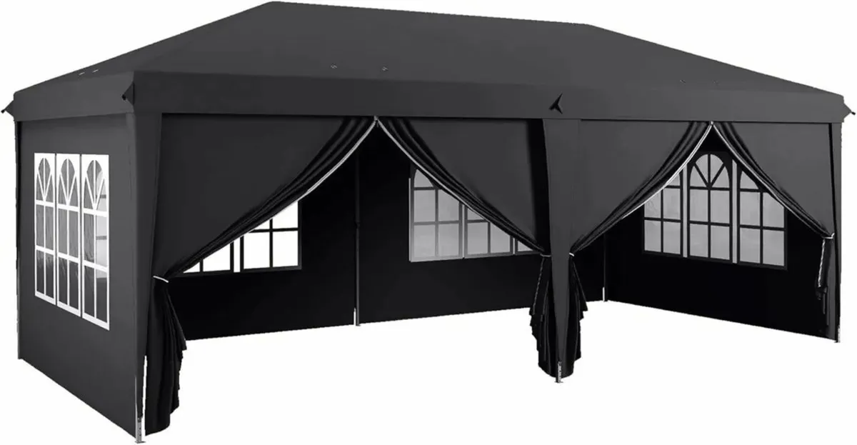 Gazebo 3x6m Pop-Up Tent  Garden, Camping, Events - Image 1