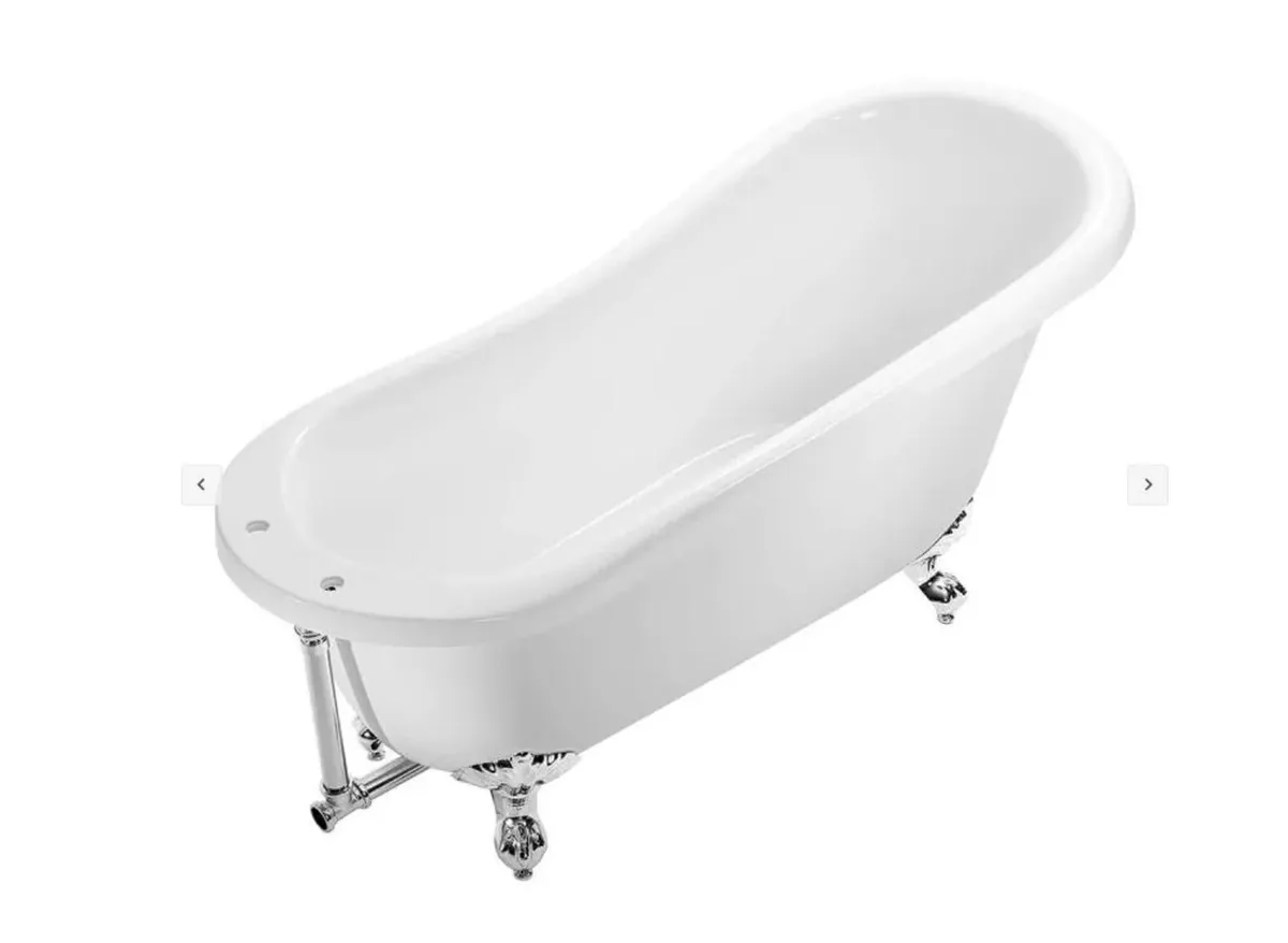 1700mm Single Ended Slipper Bath with  Claw Feet