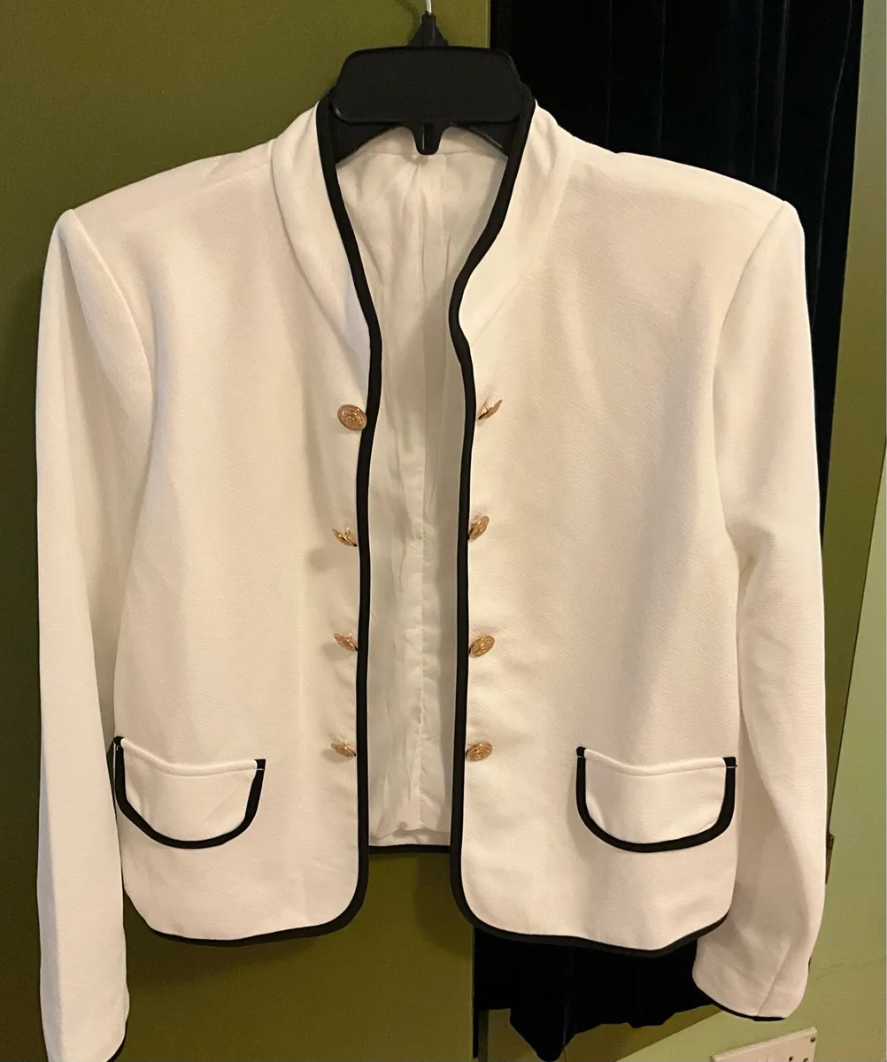 White Linen Jacket - Image 1