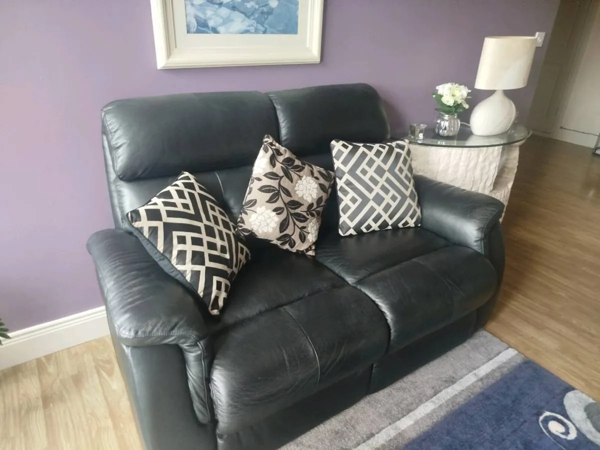 Leather 2 seater - Image 2