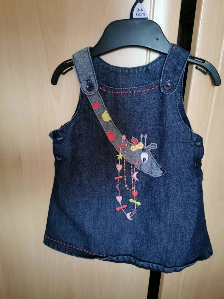 Baby girl Pinafore dress denim