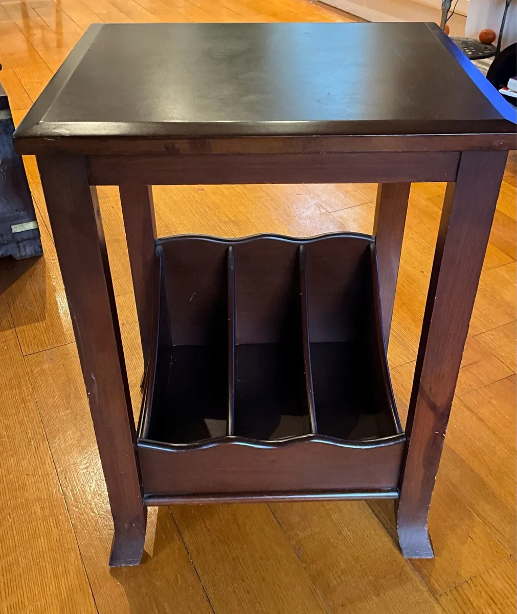 Magazine Table with Magazine/Record/Vinyl Storage - Image 4