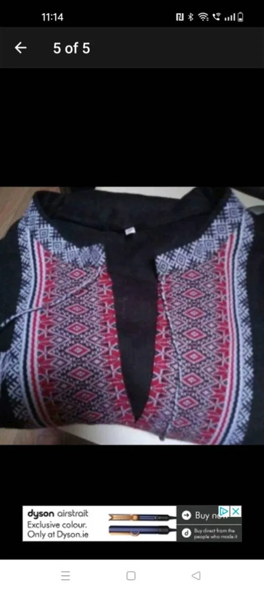 Bohemian hand embroidered linen shirt, relaxed fit - Image 2