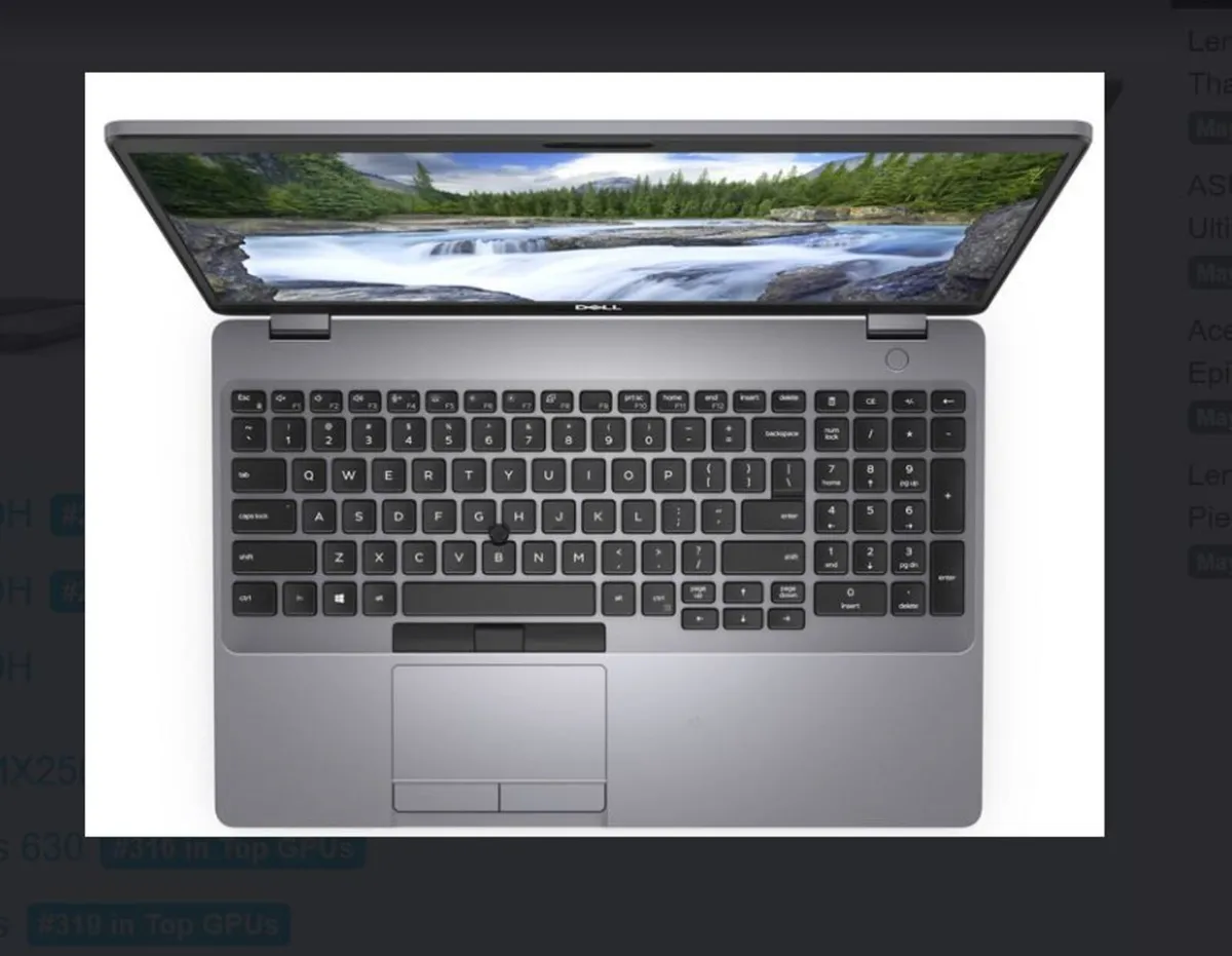 Win 11 DELL Latitude 5511 15.6 inch Intel i7 10th - Image 1