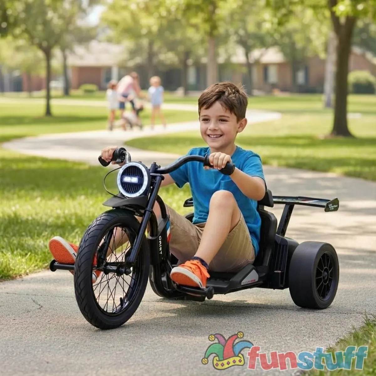 Drift 24V Electric Ride On Trike Black