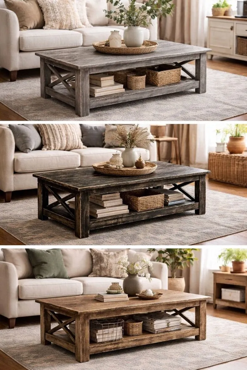 New Handmade Farmhouse Coffee Table - Image 3