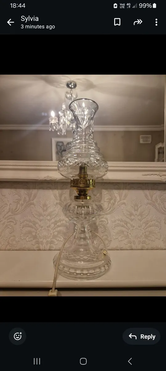 Waterford crystal lamp