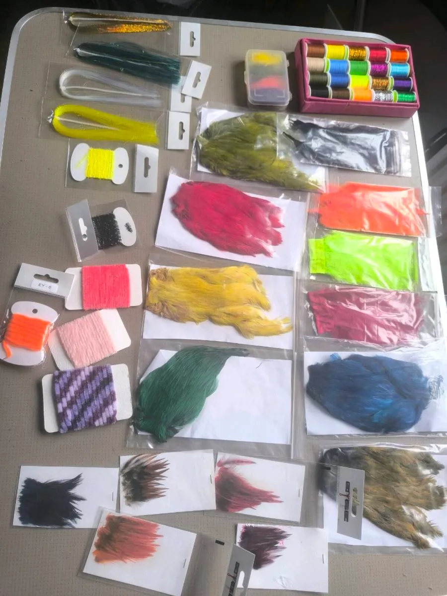 Fly tying lot2 fishing trout salmon lures new - Image 1