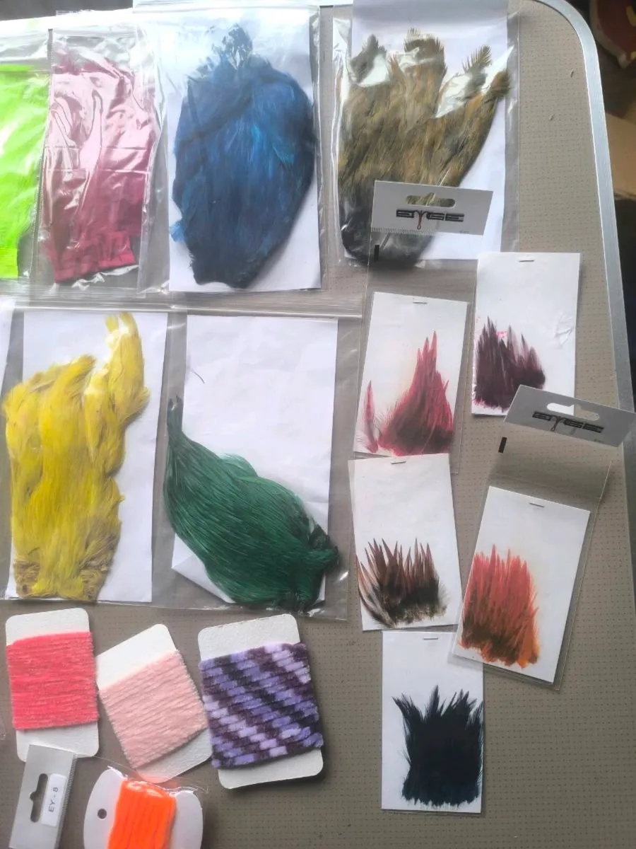 Fly tying lot2 fishing trout salmon lures new - Image 2