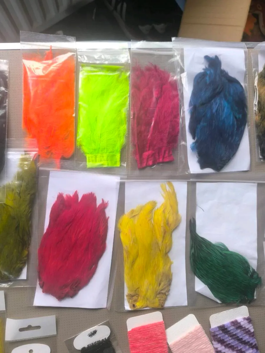 Fly tying lot2 fishing trout salmon lures new - Image 3