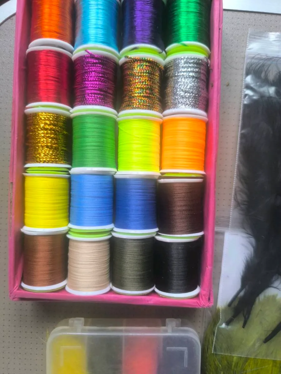 Fly tying lot2 fishing trout salmon lures new - Image 4