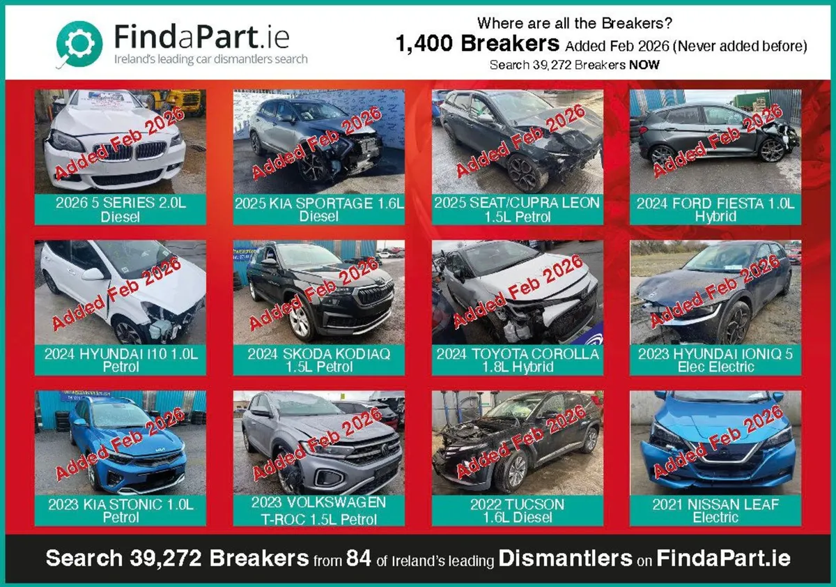 Large Range of Cars/Vans For Breaking/Dismantling - Image 1