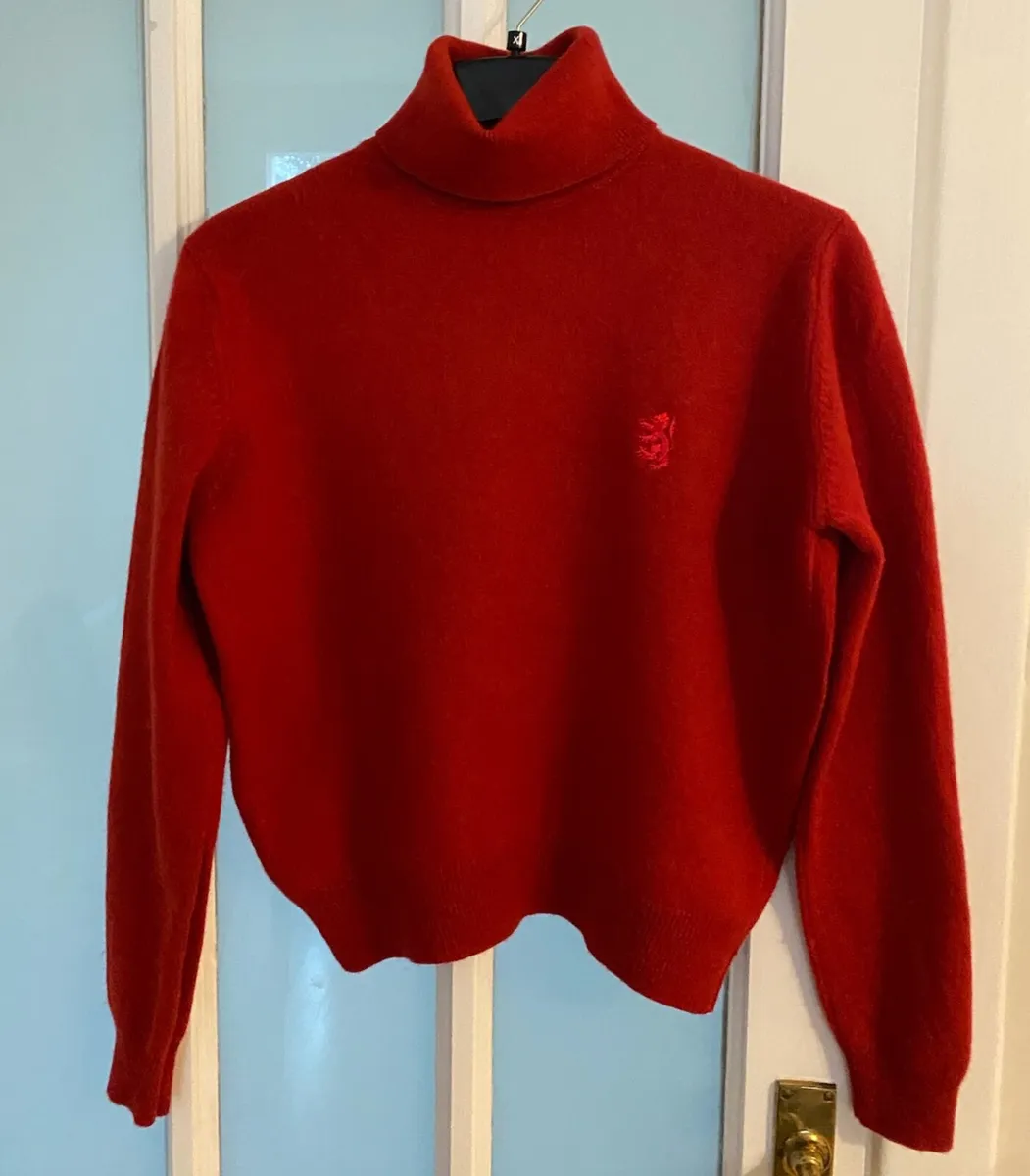 Red Pringle Poloneck Jumper - Image 1