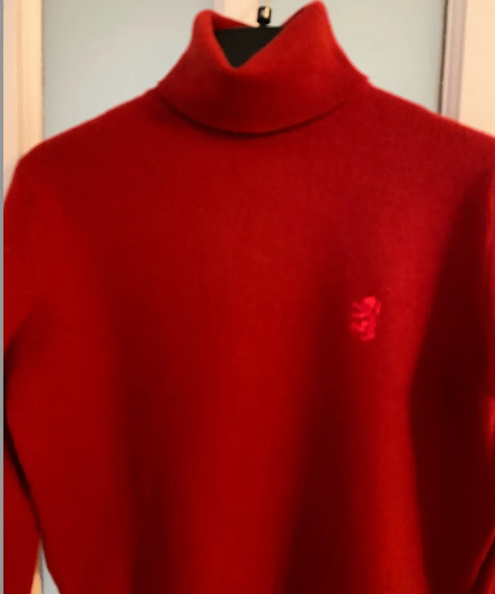 Red Pringle Poloneck Jumper - Image 2