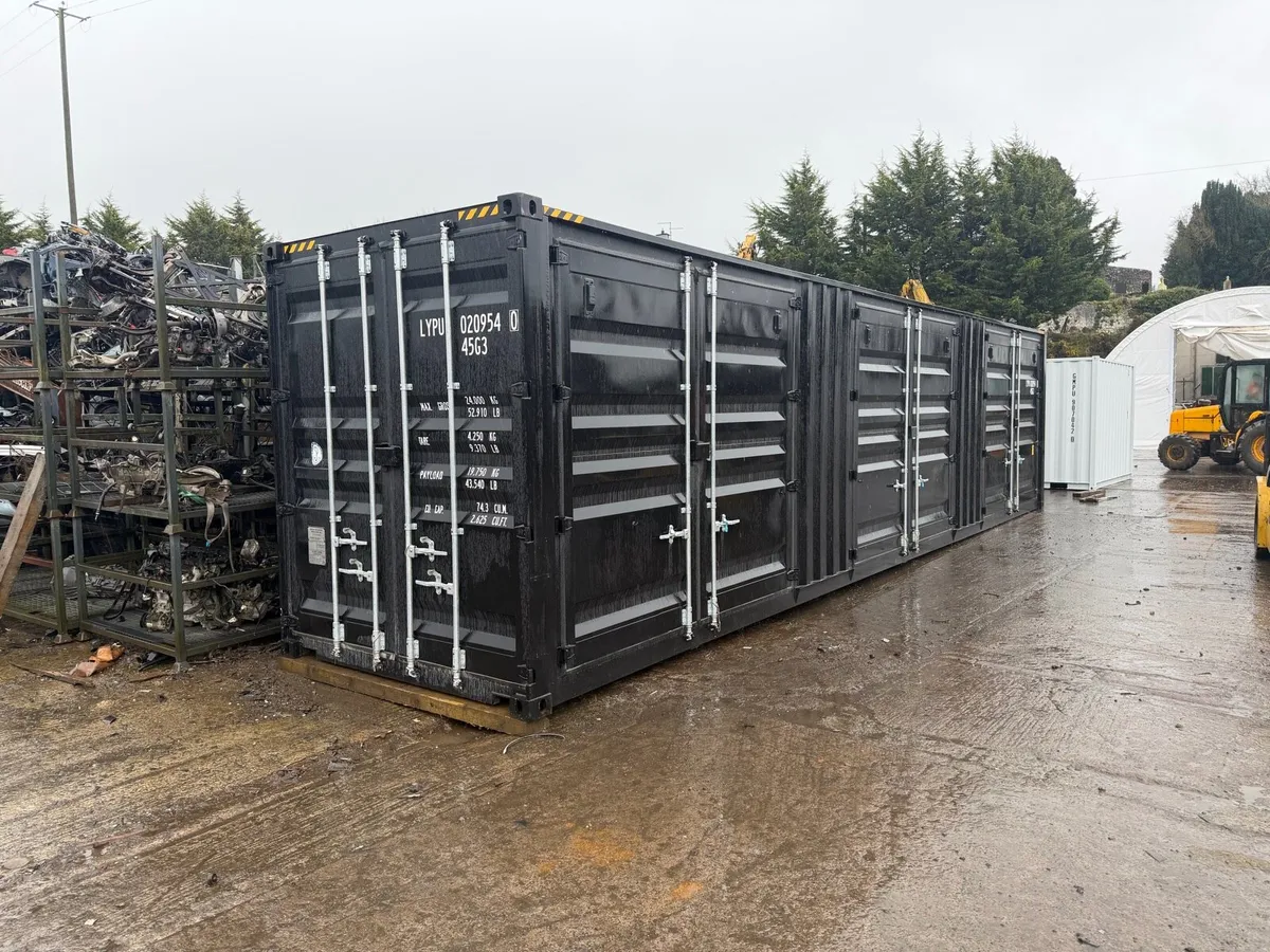 40ft High Cube Shipping Container 3 Side Doors - Image 3