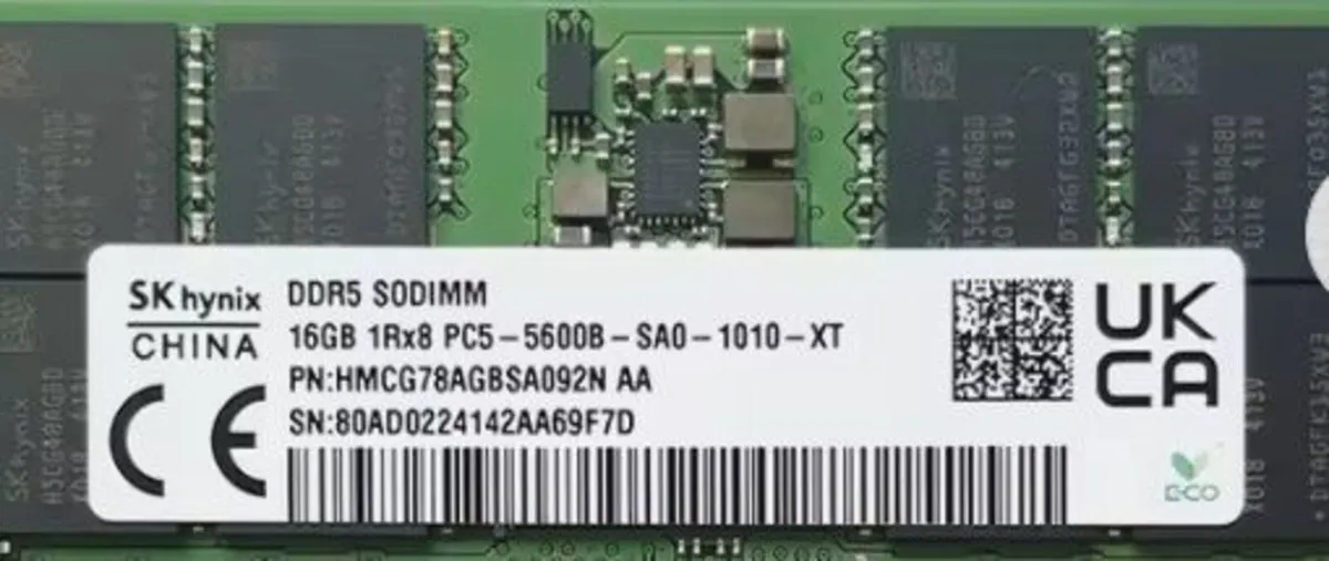 16GB DDR5 RAM