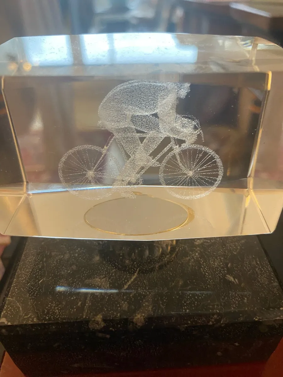 3D Laser Engraved Cyclist Display/ Prize - Image 2