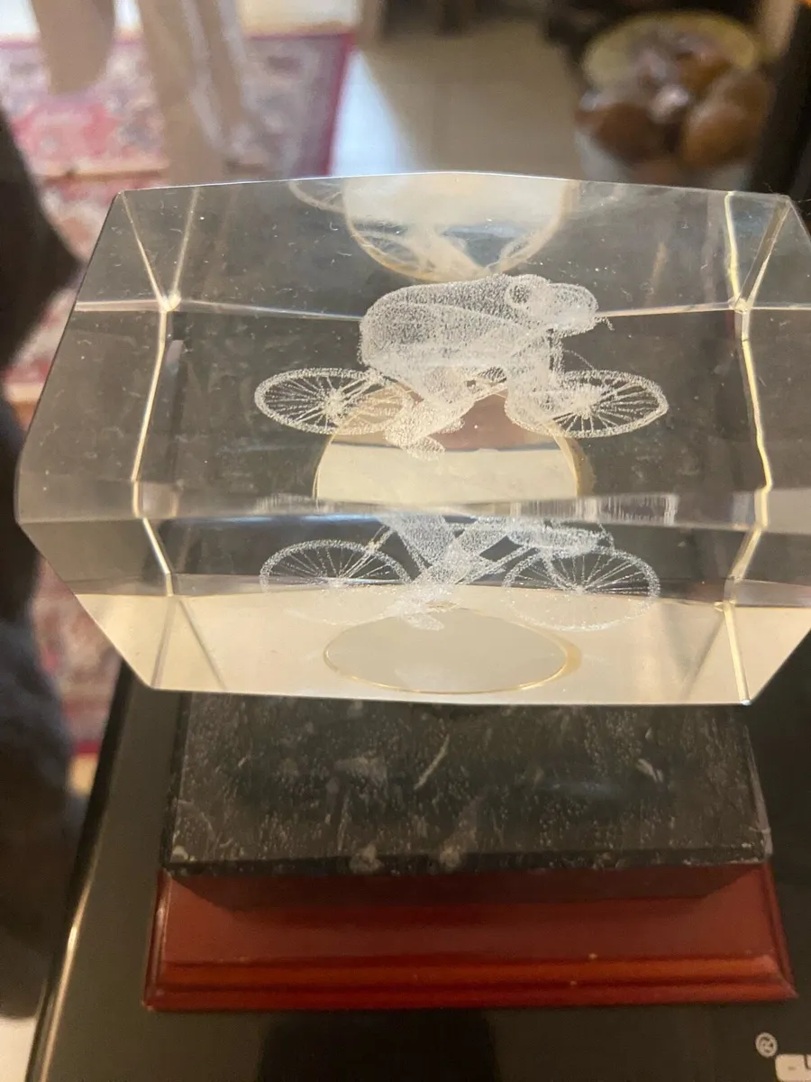 3D Laser Engraved Cyclist Display/ Prize - Image 3