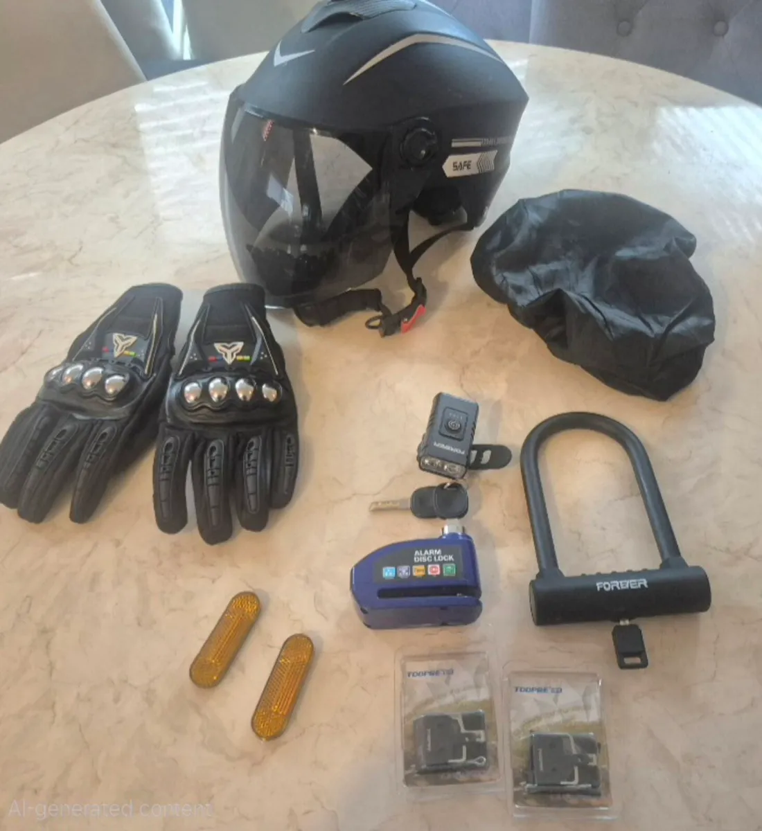 JOB LOTS BICYCLE KITS BIKE HELMET AND GLOVES BIKE - Image 1